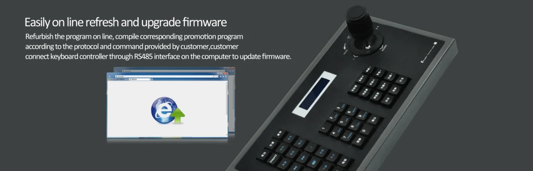 3D DVR and PTZ Security Camera Keyboard Controller 4101FT
