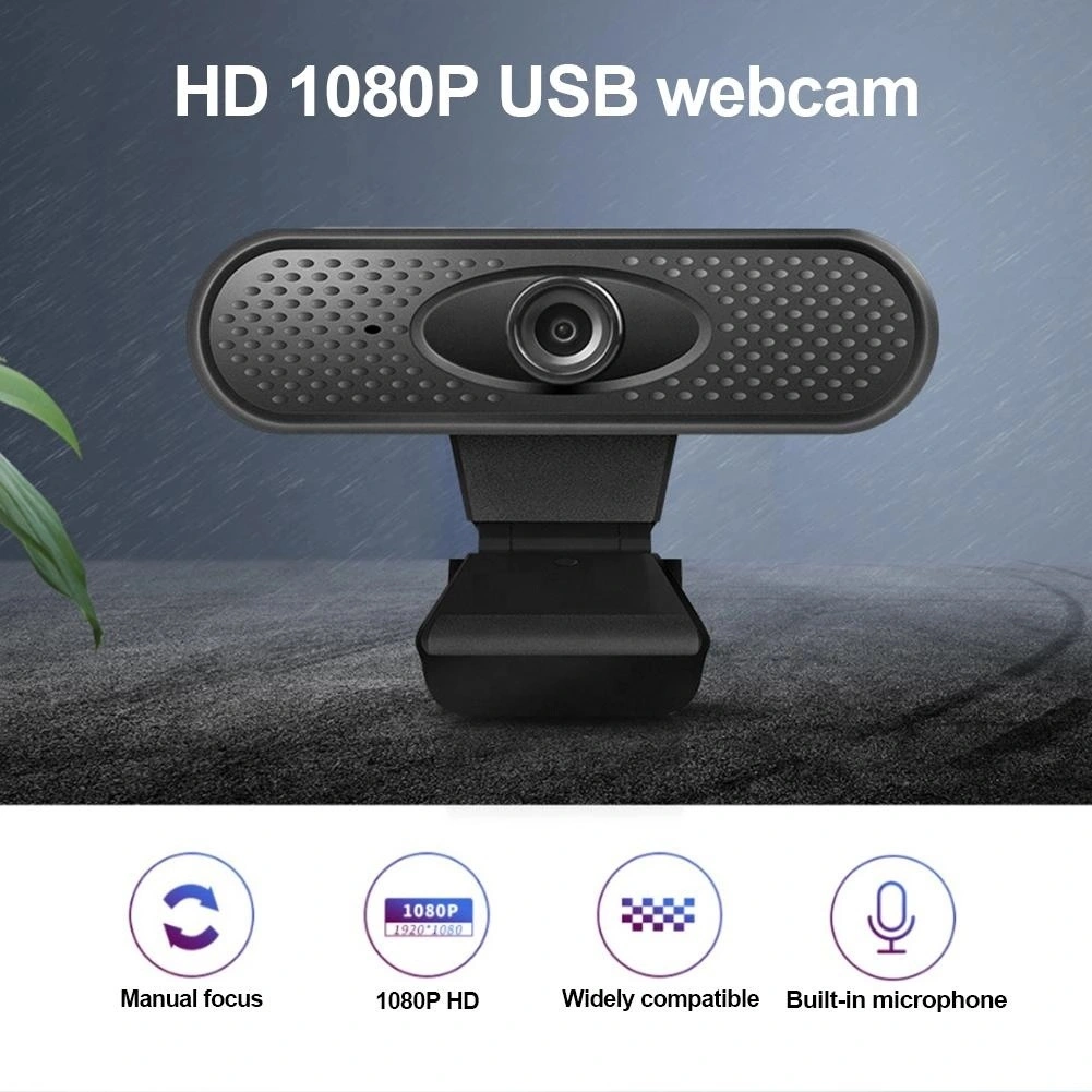 HD Webcam USB 2million Pixels Webcast Live Computer USB Camera Built-in Mic Video Webcam Conference Computer Camera