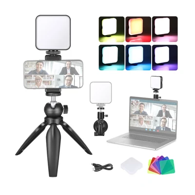 Kit de iluminación de videoconferencia Neewer con trípode para videoconferencia/llamadas con zoom/autodifusión/transmisión en vivo/luz de relleno