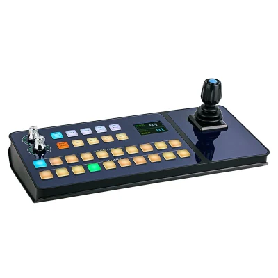 Controlador de teclado con joystick IP PTZ barato con control RS232 / RS422 para equipos de radiodifusión