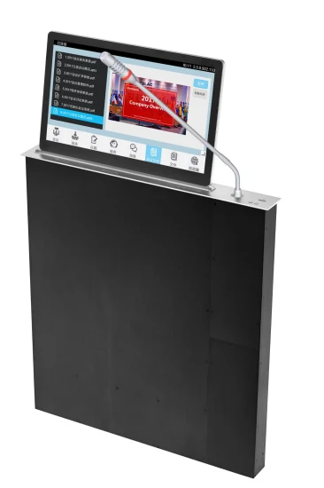 Sistema de conferencia inteligente sin papel con pantalla táctil LCD dual de escritorio con micrófonos con CE